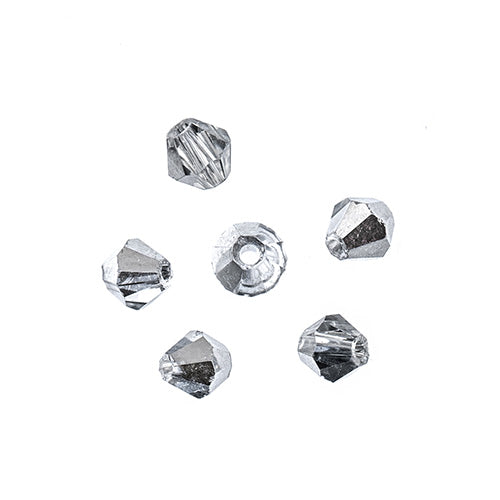 4x4 mm - Crystal Lane Bicone  · 2 Strand