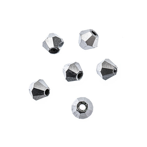 4x4 mm - Crystal Lane Bicone  · 2 Strand