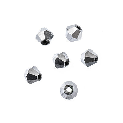 4x4 mm - Crystal Lane Bicone  · 2 Strand