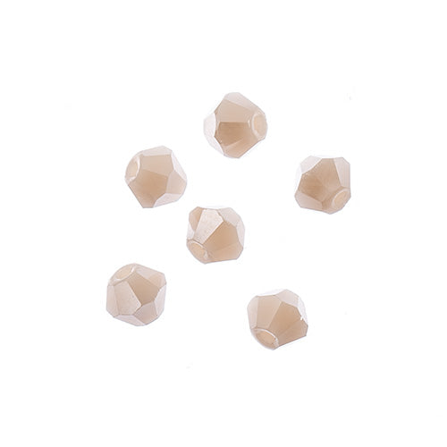 4x4 mm - Crystal Lane Bicone  · 2 Strand