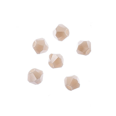 4x4 mm - Crystal Lane Bicone  · 2 Strand