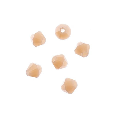 4x4 mm - Crystal Lane Bicone  · 2 Strand