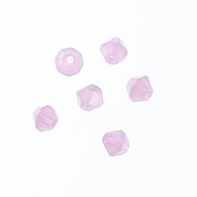 4x4 mm - Crystal Lane Bicone  · 2 Strand