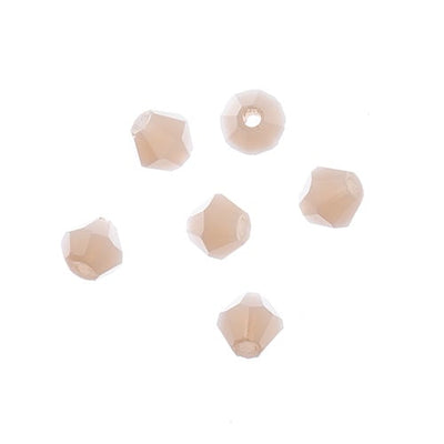 4x4 mm - Crystal Lane Bicone  · 2 Strand