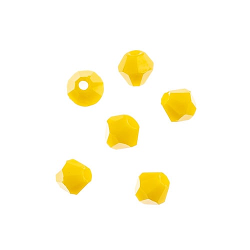 4x4 mm - Crystal Lane Bicone  · 2 Strand