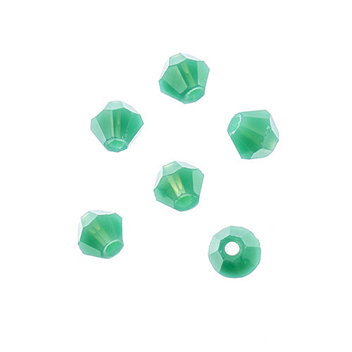 4x4 mm - Crystal Lane Bicone  · 2 Strand