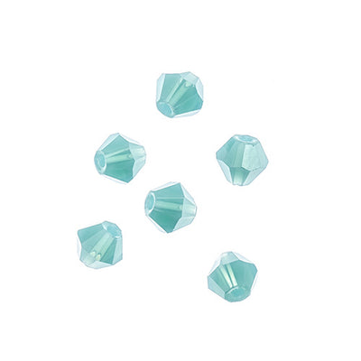 4x4 mm - Crystal Lane Bicone  · 2 Strand