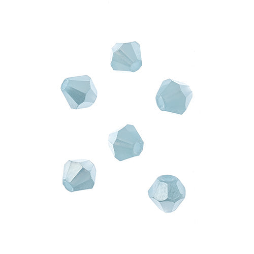 4x4 mm - Crystal Lane Bicone  · 2 Strand