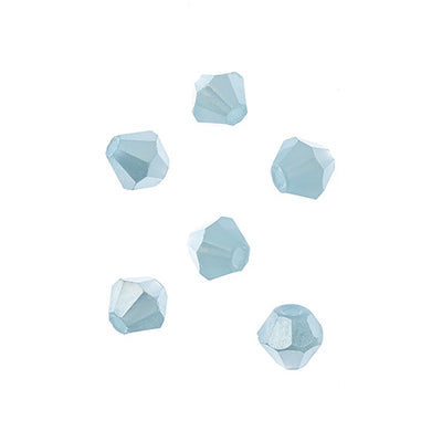 4x4 mm - Crystal Lane Bicone  · 2 Strand