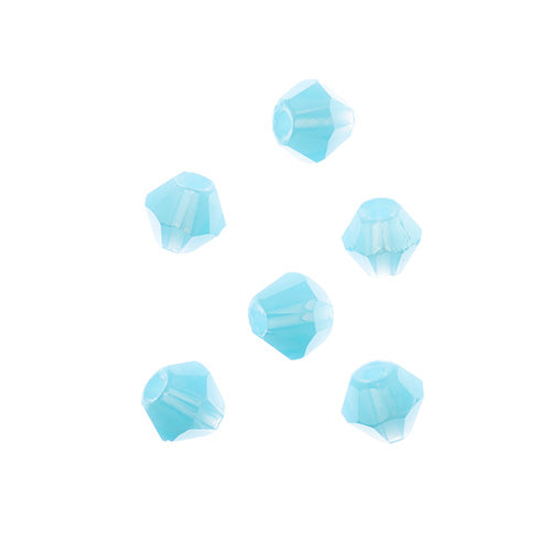 4x4 mm - Crystal Lane Bicone  · 2 Strand