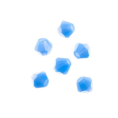 4x4 mm - Crystal Lane Bicone  · 2 Strand