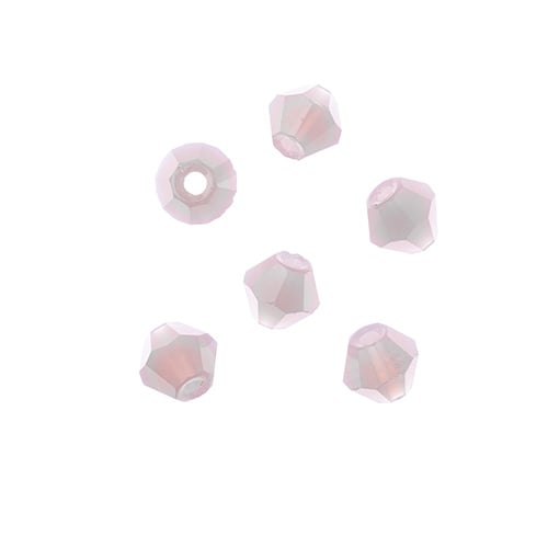 4x4 mm - Crystal Lane Bicone  · 2 Strand