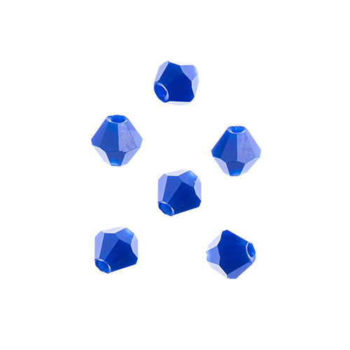 4x4 mm - Crystal Lane Bicone  · 2 Strand