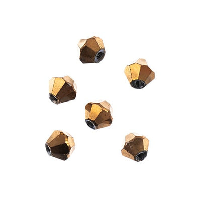 4x4 mm - Crystal Lane Bicone  · 2 Strand