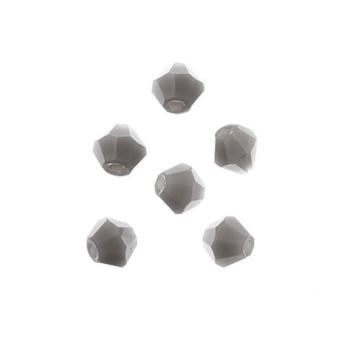 4x4 mm - Crystal Lane Bicone  · 2 Strand