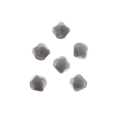 4x4 mm - Crystal Lane Bicone  · 2 Strand