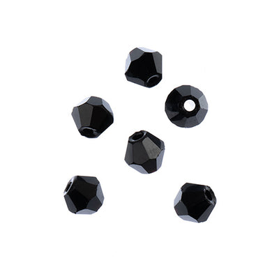 4x4 mm - Crystal Lane Bicone  · 2 Strand