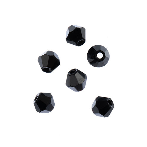4x4 mm - Crystal Lane Bicone  · 2 brins sur corde