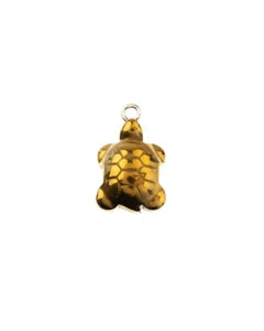 13x18mm - Small turtle pendant - hematite