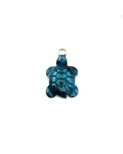 13x18mm - Small turtle pendant - hematite