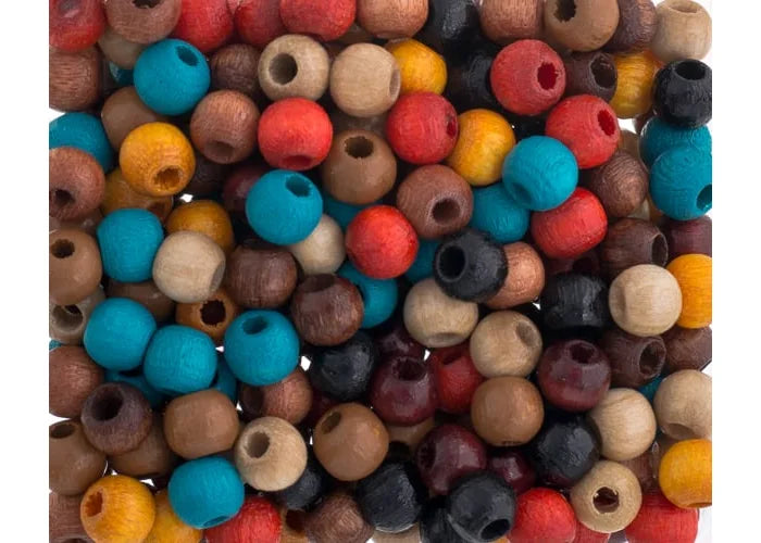 4 mm - Wooden Beads - Ø=2 mm