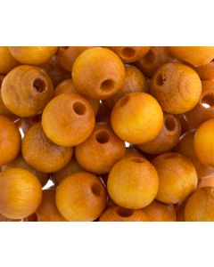 10 mm -  Perles de bois · Quantités et couleurs variées