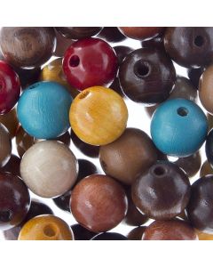 Wooden beads 12 mm ( hole 3 mm ) (~ 50un)