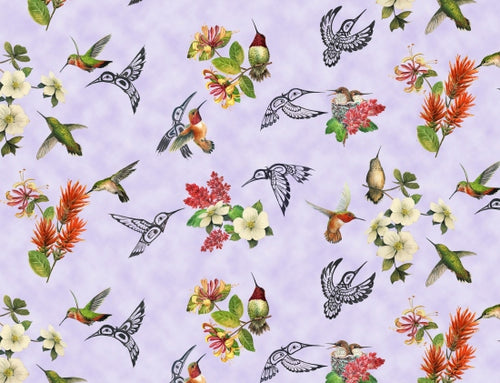 hummingbird vision 29000 - Lavender 100% Cotton Designer