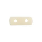 2 trous - Séparateurs en os / Blanc naturel - ≈ 15x7x3mm