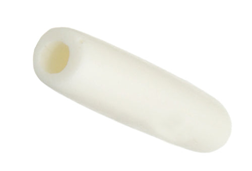 1 in - Hairbone pipe Beads White