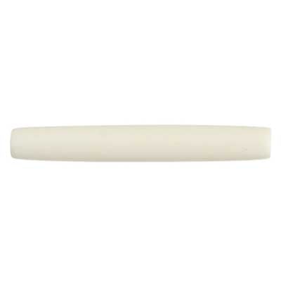 1½ in - Hairbone pipe Beads White
