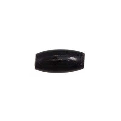 ½ in - Hornhair pipe Beads Black