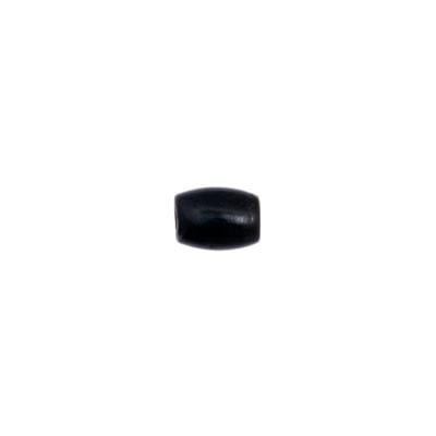 ¼ in - Hornhair pipe Beads Black