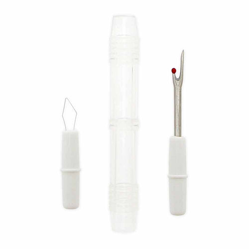 2 in 1 - Stitch ripper with needle threader