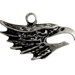 Right looking eagle head / Antique silver
