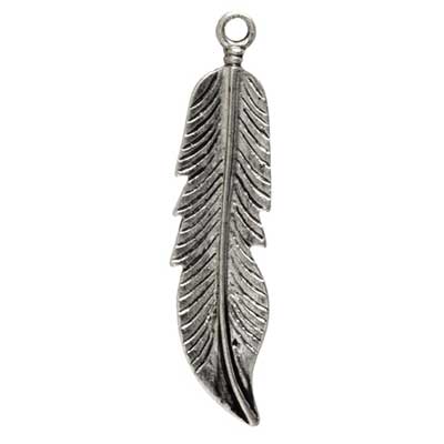 44x10mm - Pendant Feather (10pcs)