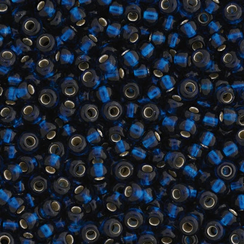 Preciosa Seedbead 10/0 - SB67100 Silverlined Midnight Blue