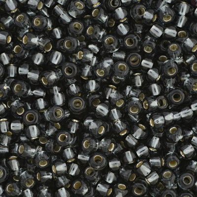 Preciosa Seedbead 6/0 - SB01701 Silverlined Black Diamond