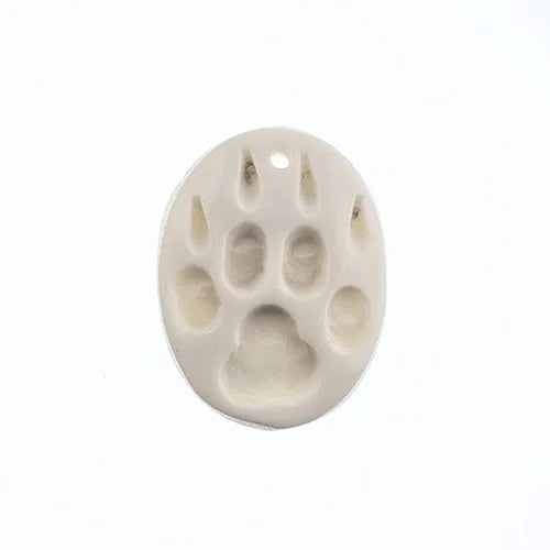 1.25in - Bone Bear Paw Pendant - 5 pcs