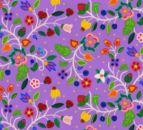 Majesté du printemps 35000 - Violet Tissu 100% coton designer