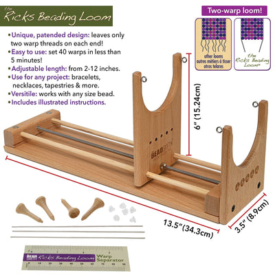 Ricky Beading Loom - Adjustable Length 2-8.5in