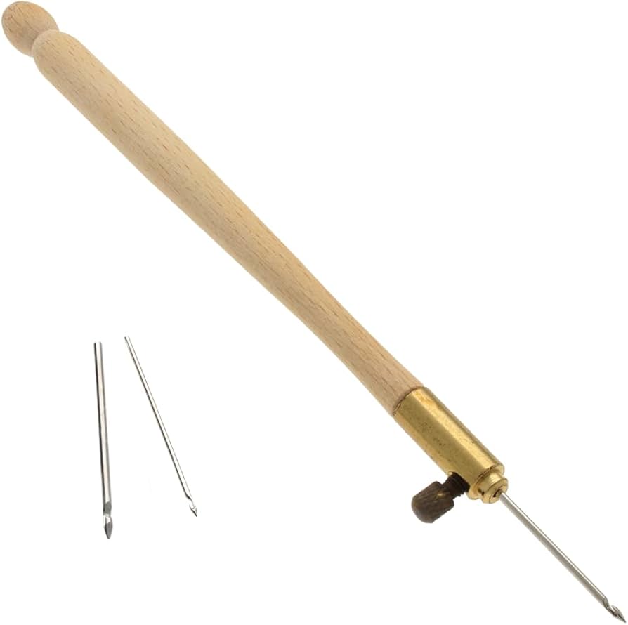 Tambour needles with handle - 3 pcs