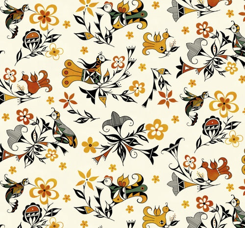 Héritage 47001 - Doré Tissu 100% coton designer