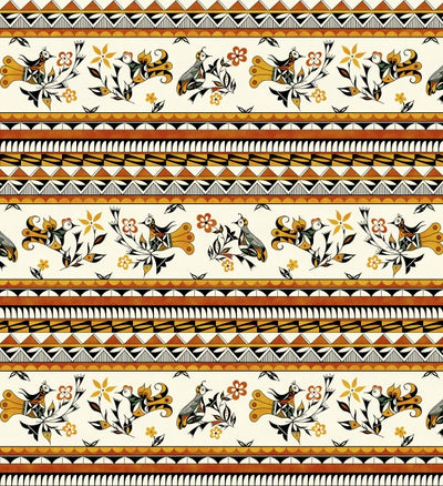 Heritage stripe 47002 - Gold 100% Cotton designer