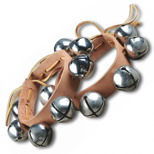 Straight Dance Bell Kit - Nickel Sleigh Bells