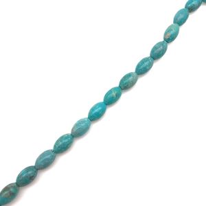 Perle semi-précieuse sur corde - Turquoise