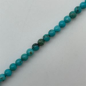 Perle semi-précieuse sur corde - Turquoise