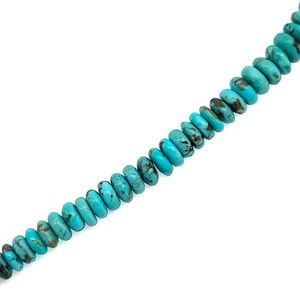 Perle semi-précieuse sur corde - Turquoise