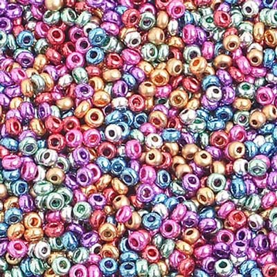 Preciosa Seedbead 10/0 - SB00093 Opaque Metallic Multi