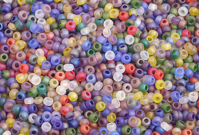 Preciosa Seedbead 10/0 - SB00094 Opaque Iris Multi Matt